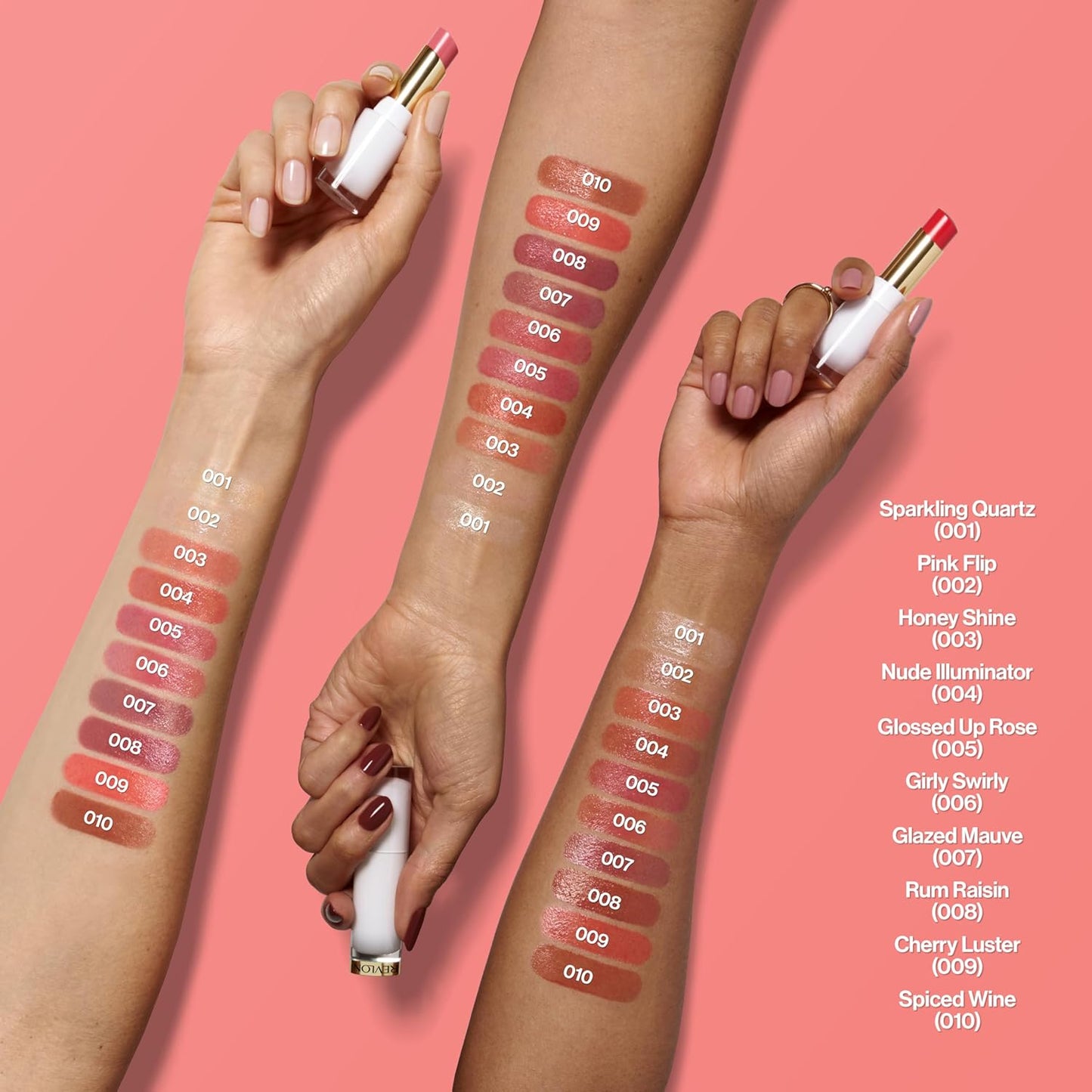 REVLON Super Lustrous Glass Shine Balm, Hydrating Tinted Lipstick, Sheer, Glossy Shiny Finish, 005 Glossed Up Rose, 0.11 oz