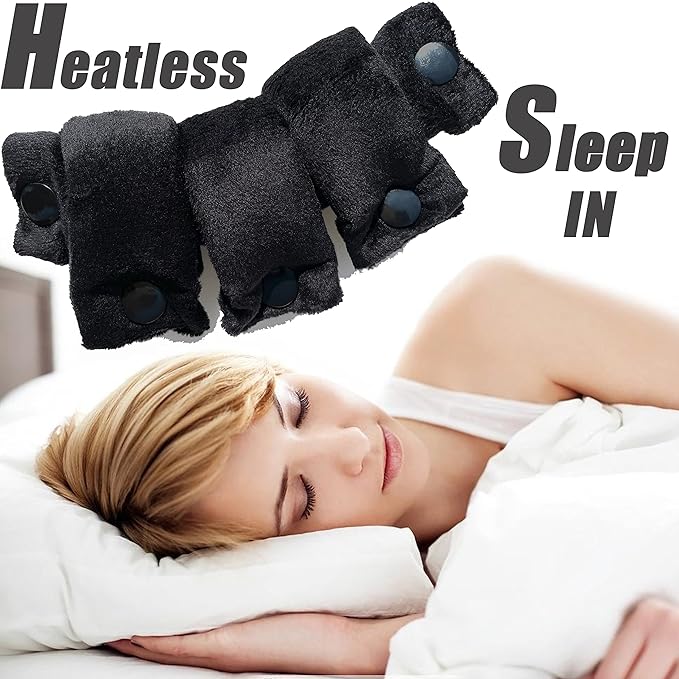 Aimin Hair Heatless Hair Curlers No Heat, Heatless Curls Overnight Blowout Rods, No Heat Hair Curlers To Sleep In, Soft Flexi Rods For Long Hair, Thick Curling Rod Styling Tools(20pcs black)