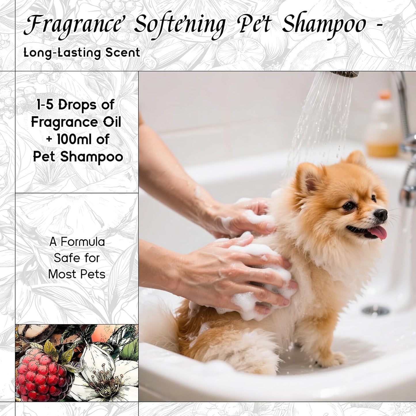 HIQILI Cherry Whispers Fragrance Oil for Soap, Candle Making, Inspired by E.scd Cherry in-t.Air, Wool Dryer Balls, Home Luxury Scents for Laundry & Bathroom Use - 1 Fl Oz