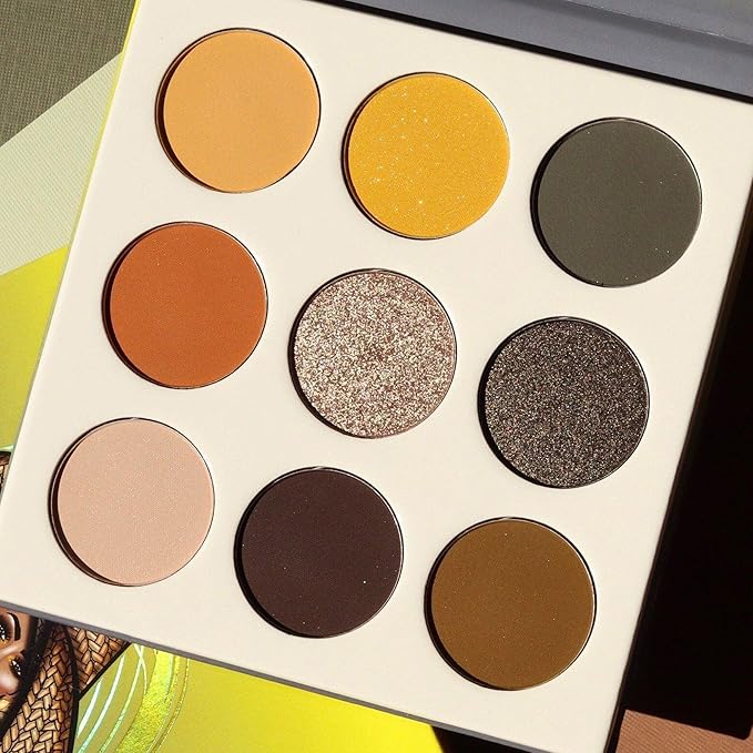 Juvia's Place Palette The Nomad - Marigold, Shimmering Honey, Deep Merlot, Shades of 9, Deep Merlot, Pigmented Makeup Palette Eye Color & Shine