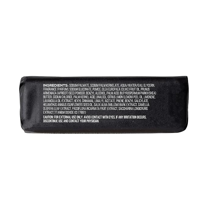 MARLOWE. No. 069 Butt Face Mens Soap, 7 Oz, Double Sided Moisturizing & Body Exfoliator Bar Soap with Pumice & Apricot Seed Powder, Crisp Sea Air, Fresh Sage + Cedarwood Scent