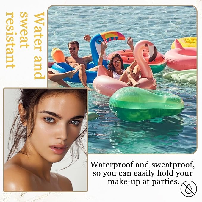 Lightweight Setting Powder,Waterproof Oil Control Translucent Face Powder,Smooth Long Lasting Matte Finish Loose Powder with Face Makeup Brush & Powder Puff(Natural Color)