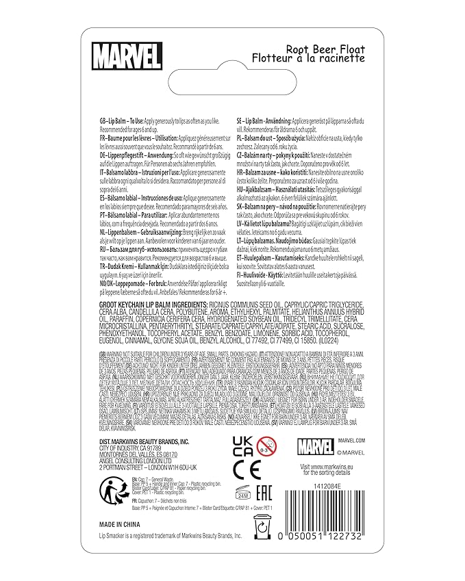 Lip Smacker Marvel, Guardians of the Galaxy, keychain, lip balm for kids - Groot (keychain)