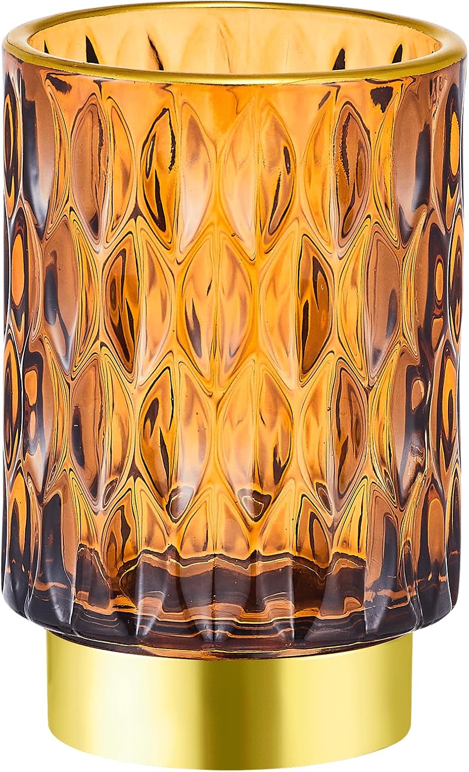 Makeup Brush Holder Organizer,Toothbrush Holders,Desk Pen Pencil Holder,Multifunctional Vintage Glass Brush Cup(A39-5-US)