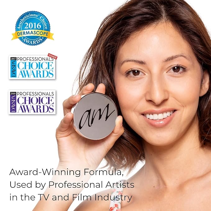 4-in-1 Pressed Foundation Powder with Natural SPF, Concealer & Finishing Powder, Medium to Full Coverage Foundation, Mineral-Based Powder (Taylor, .35 oz)