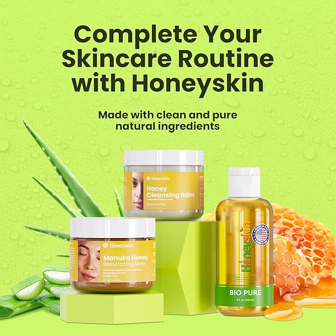 Organic Aloe Vera Gel - 100% Pure for Skin, Sunburn Relief & Face Moisturizer - Extracted from Aloe Vera Plant with Manuka Honey, Orchid & Apple Stem Cells - Everyday Use - 64 fl oz