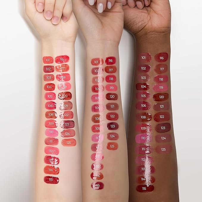 Laka Fruity Glam Tint, 4.5g/0.15 oz., Glowing Lip Stain with Wide Color Spectrum, Hydrating & Lightweight Texture, Long-Lasting Bold Stain, Non-Sticky, Vegan, K-Beauty (#122 Rosy Rose)