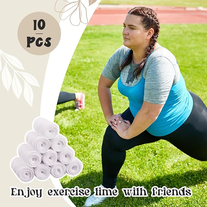 Toulite 10 Pcs Cotton Bra Liners 3 Layer Rectangle Under Bra Pads Sweat Liners for Women Sweating Supplies