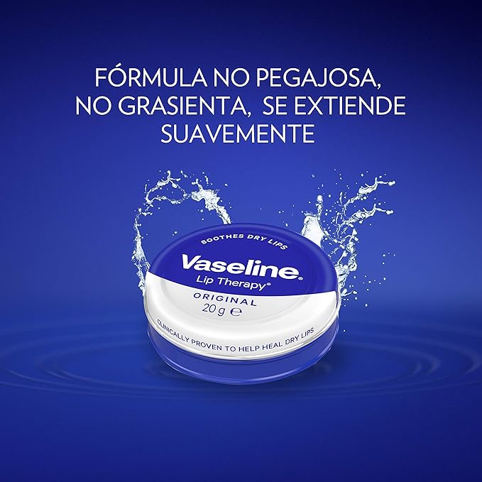 Vaseline Lip Therapy | Vaseline Lip Balm | Lip Moisturizer for Very Dry Lips | Original | 20g