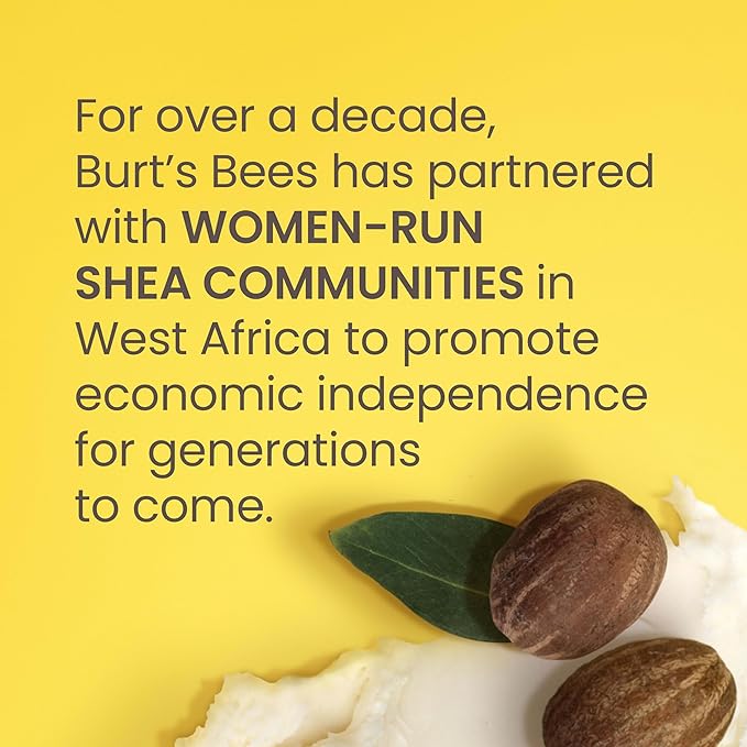 Burt's Bees Lip Balm Mothers Day Gifts for Mom - Shea and Aloe Lip Moisturizer With Responsibly Sourced Beeswax, Tint-Free, Natural Origin Conditioning Lip Treatment, 4 Tubes, 0.15 oz.