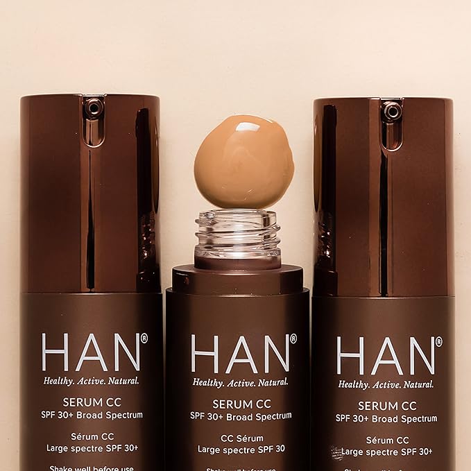 HAN Skincare Cosmetics Serum CC with SPF 30 I Vegan I Cruelty-Free I Waterless (Shade 2)