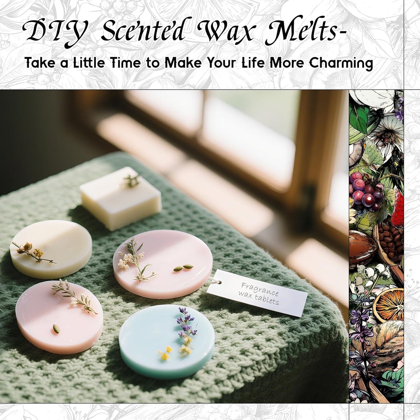 HIQILI Aqueous Bloom Fragrance Oil for Diffusers, Black Currant Leaf & Jasmine, Candles & Soap Making, Long-Lasting Scent - 5.07 Fl Oz