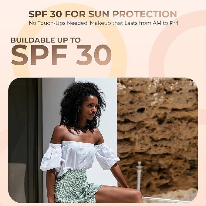 (8 Ounce) (EBONY) Foundation Powder Refill By Sweet Face Minerals, Lightweight Mineral Loose Makeup Powder with SPF 20, Full Coverage Flawless Finish, Talc-free, Cruelty-Free, Refillable Pouch