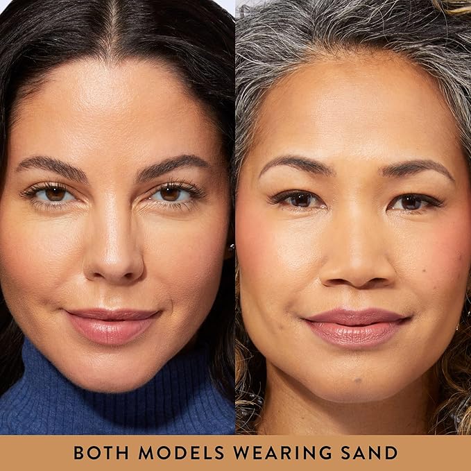 LAURA GELLER NEW YORK Award-Winning Baked Balance-n-Brighten Color Correcting Powder Foundation - Sand - Buildable Light to Medium Coverage - Demi-Matte Natural Finish