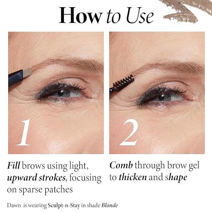LAURA GELLER NEW YORK Sculpt-n-Stay Waterproof Brow Pencil & Gel- Blonde
