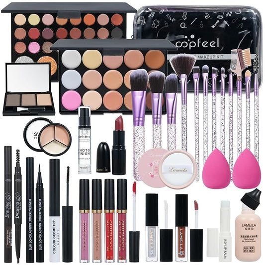 Makeup Kit for Women Full Kit, TooAemiS Professional Makeup Kit for Teens or Adult, All in One Makeup Sets Include Eyeshadow Palette Lipstick Concealer Foundation Mascara Loose Powder Etc