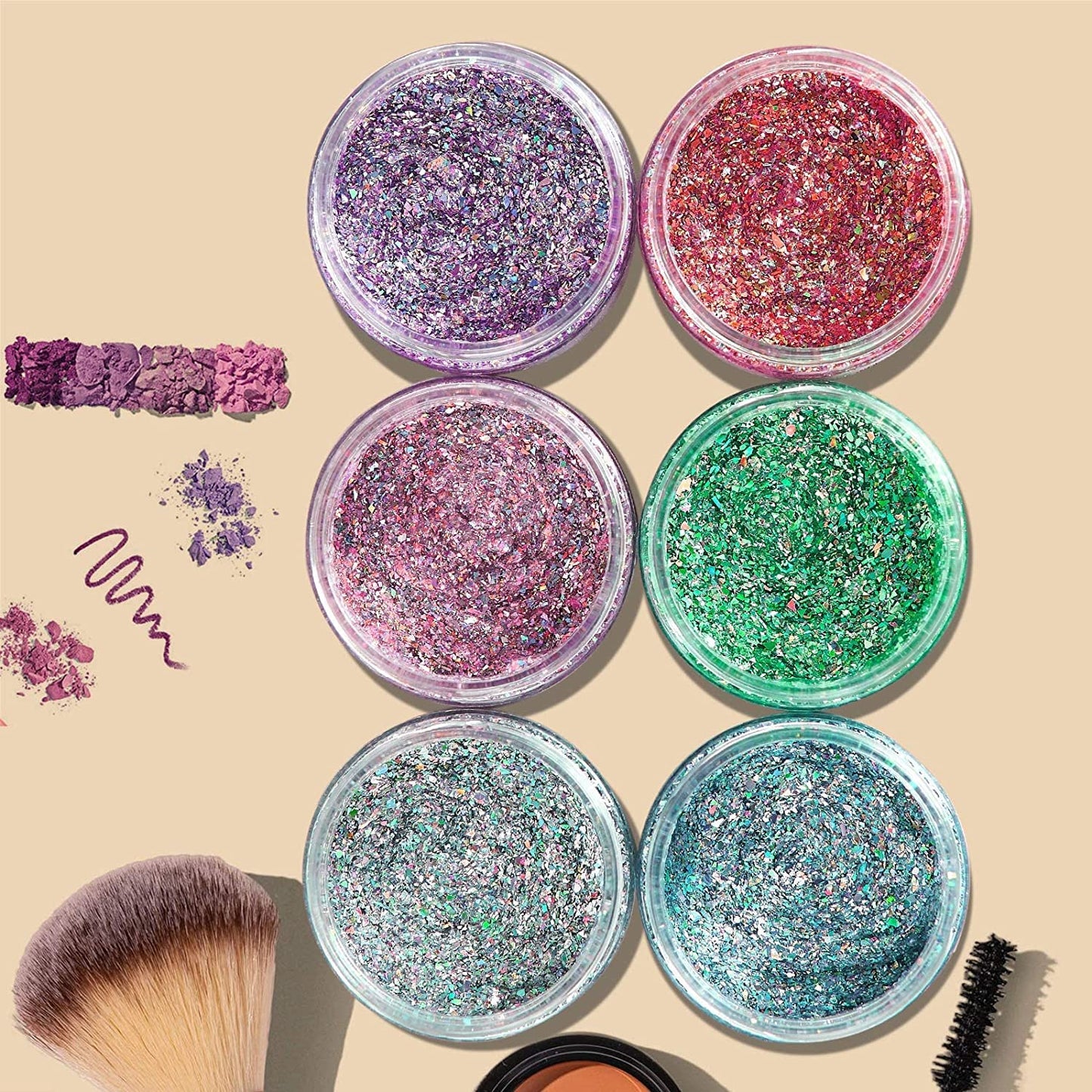 Eternal Moment 36 Pack 3 OZ Plastic Jars Round Clear Cosmetic Container Jars with White Lids, Perfect for Lotion, Slime,Cream, Ointments, Makeup, Eye Shadow, Samples, Pot, Travel Storage