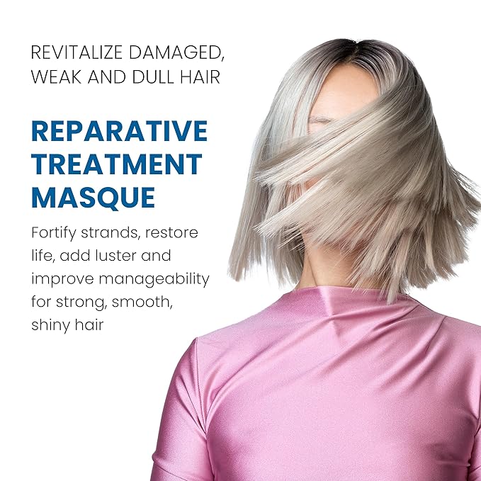 ALOXXI Repair Hair Mask for Color-Treated Hair Enriched with Keratin & Peptides, Deep Conditioning Treatment for Dull and Damaged Locks, 6.8 Fl Oz