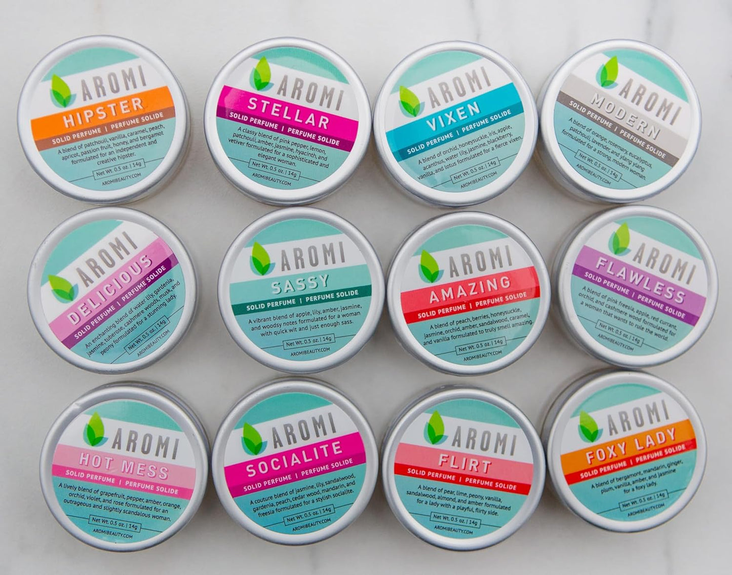 Aromi Hot Mess Solid Perfume | Fruity, Floral Fragrance, Vegan, Cruelty-free, Wax Scent, Travel, Funny Gift Idea, Grapefruit, Rose, Orchid Handmade (Hot Mess)