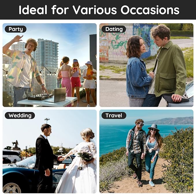 Segbeauty Atomizer Sprayer for Perfume, 10 Packs Glass Perfume Bottles Empty, 10ML Travel Refillable Perfume Bottle Portable Sprayer Atomizer Travel Accessory Toiletries Cosmetic Dispenser Bottle