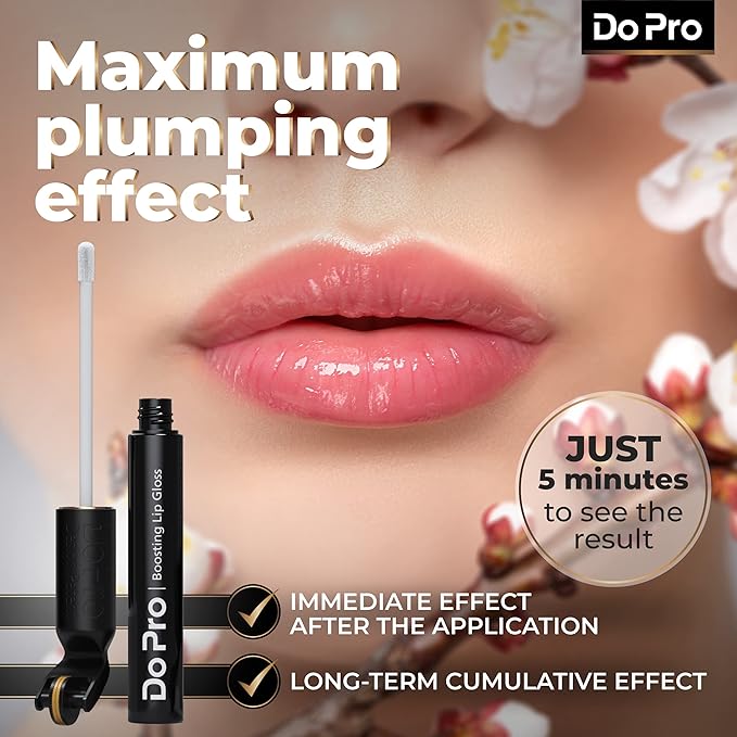 Intensive Lip Lift Stick Boost-In - Plumper Stick with Anti-Aging Stimulating Roller, Plumping Lip Stick with Hyaluronic Acid, Collagen, Vitamin C & E - Volumizing & Hydrating Lip Plumping Serum - 5ml