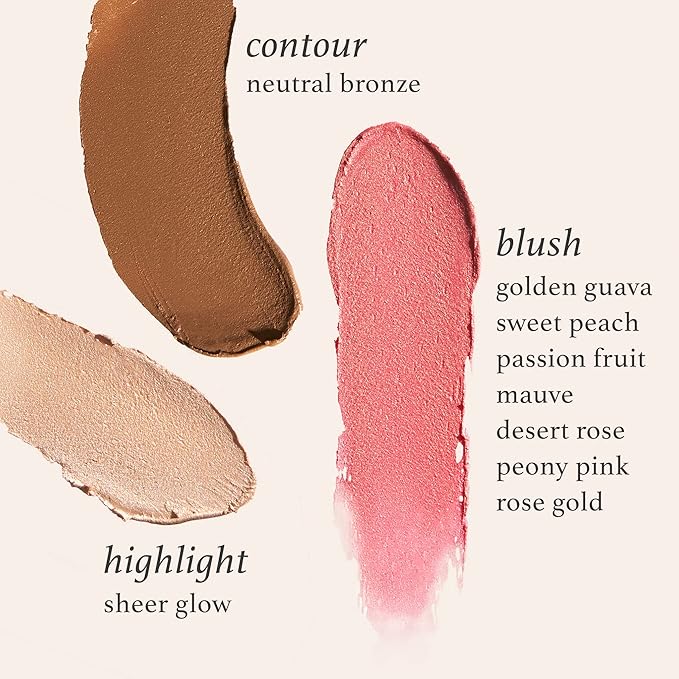 Julep Skip The Brush Cream to Powder Blush Stick - Peony Pink - Blendable and Buildable Color - 2-in-1 Blush and Lip Makeup Stick