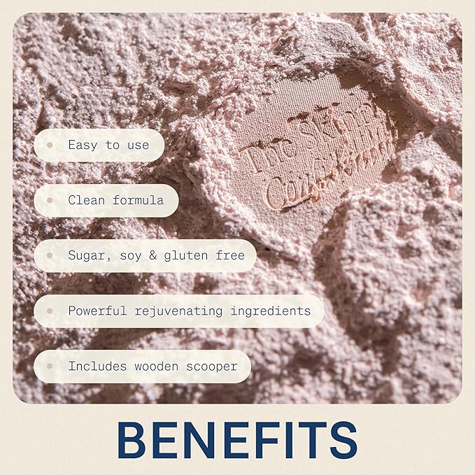 The Skinny Confidential Beauty Salt- Hydration Powder Contain Grass-Fed Colostrum, Electrolytes & Pearl Powder - Supports Immunity & Digestive Health, Glowing Skin & Radiant Hair - Gluten Free