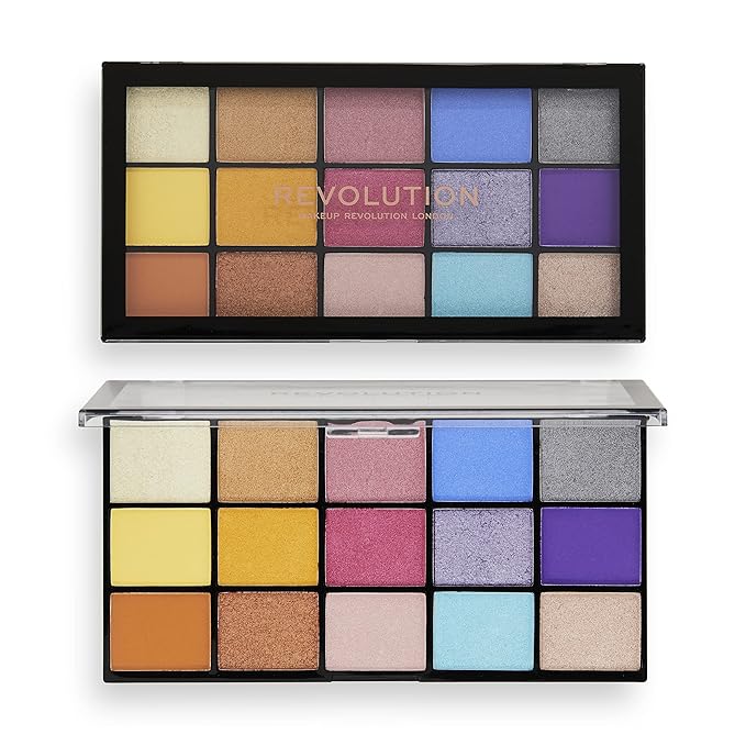 Makeup Revolution, Reloaded, Eyeshadow Palette, Spirited Love, 15 Shades, 16.5g