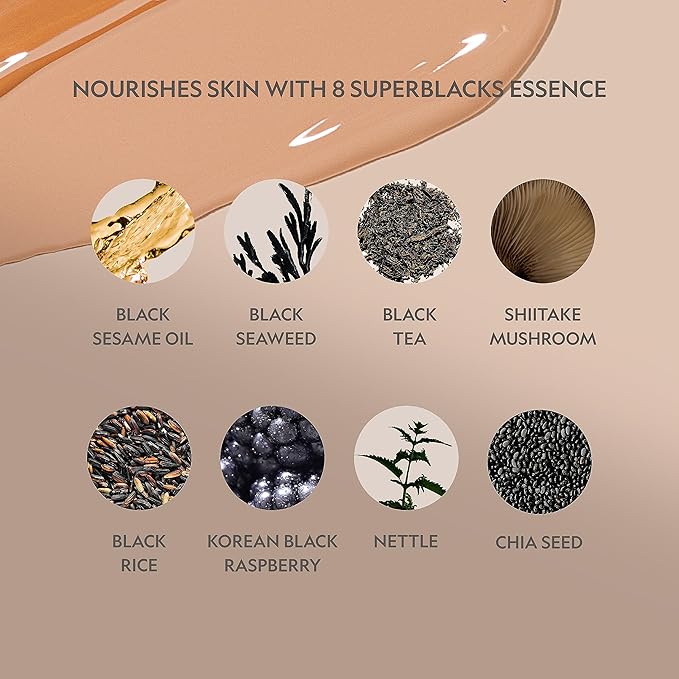 YENSA Serum Foundation Makeup - Super Silk Full Coverage Foundation Enriched with Peptides, Vitamin C & Ferulic Acid to Help Reduce Fine Lines, Wrinkles & Dark Circles - Medium 2 (1 oz)