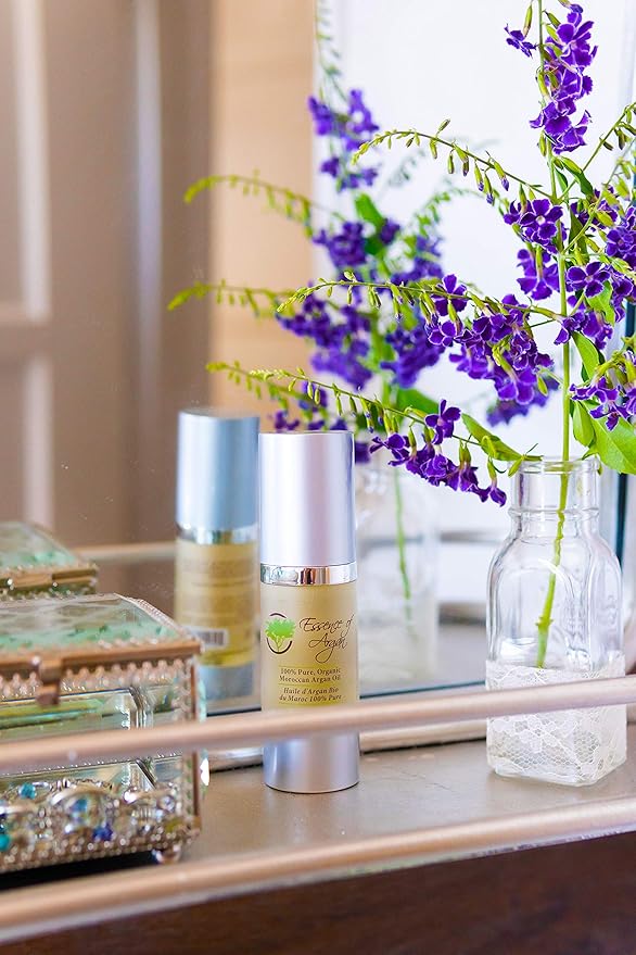 Essence Of Argan 100% Pure Moroccan Organic Argan Oil - Natural EcoCert Oil that Nourishes, Conditions and Moisturizes Your Skin, Hair and Nails