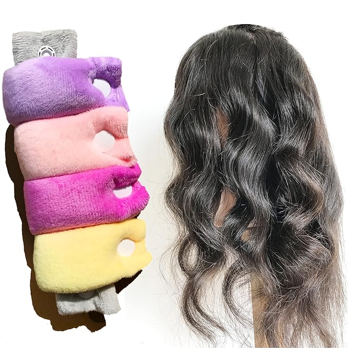 Aimin Hair Heatless Hair Curlers No Heat, Heatless Curls Overnight Blowout Rods, No Heat Hair Curlers To Sleep In, Soft Flexi Rods For Long Hair, Thick Curling Rod Styling Tools (16pcs) …