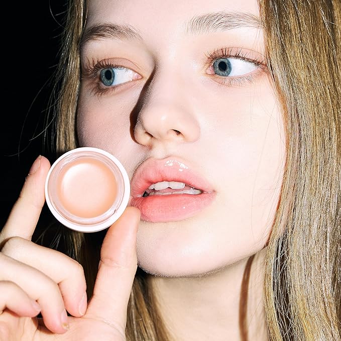 AOU GLOWY TINT BALM Tinted Lip Balm with Natural Gloss Instant Hydration for Chapped Lips 0.12Oz (00 Good Balm)