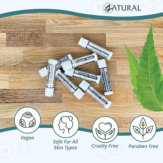 Zatural Neem Lip Rescue with L-Lysine (1) Lip Balm for Super Dry Lips