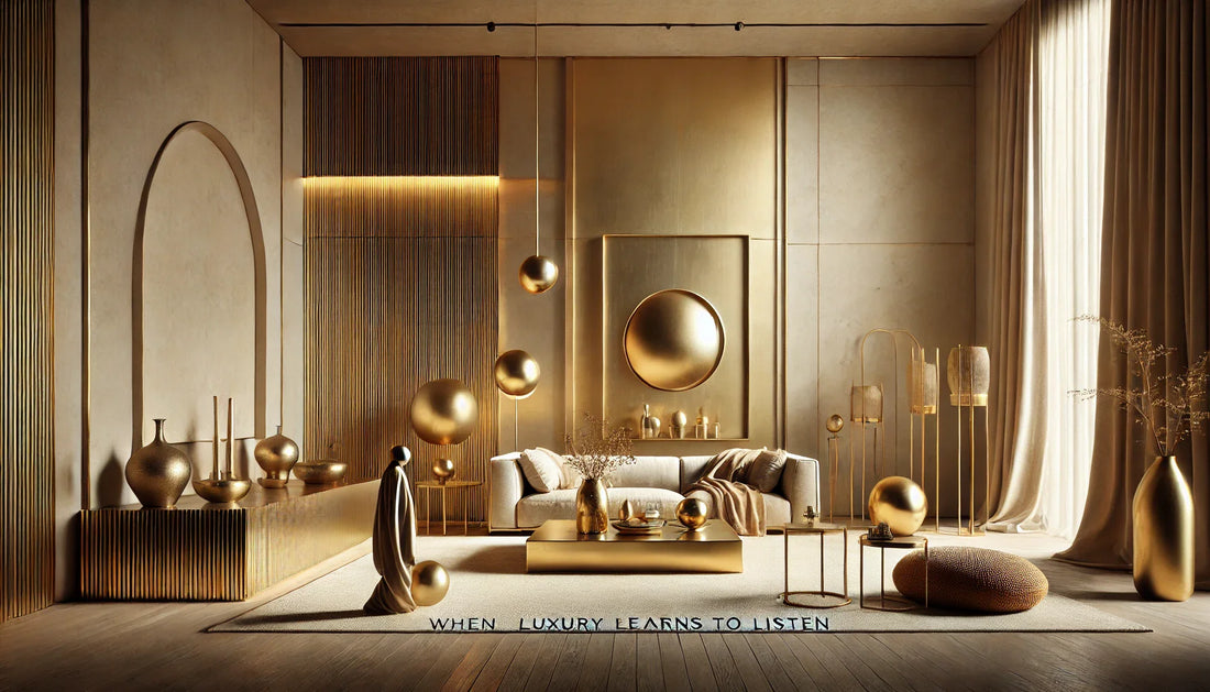 The Quiet Gold — When Luxury Learns to Listen