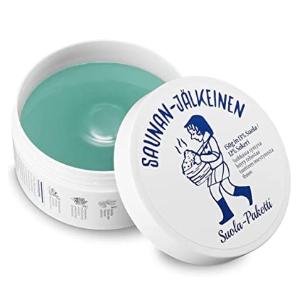 Saunan Heating Salt Mask - Top Finnish Sea Sauna Salt Mask for better skin. Healing dead skin cells and effective pore reducer. No more blackheads.(5.29 oz)