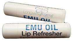 Longview Farms® Emu Oil Lip Refresher – Natural oil Lip Balm, Hydrating Lip Repair & Healing Balm for Very Dry Lips, Chapstick - Original (12 Pack)