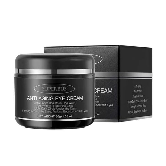 SUPERBUS Anti Aging Eye Cream, Anti Wrinkle, Fade Fine Lines, Reduce Bags and Light / Dark Circle Under the Eyes, Firming Around the Eyes