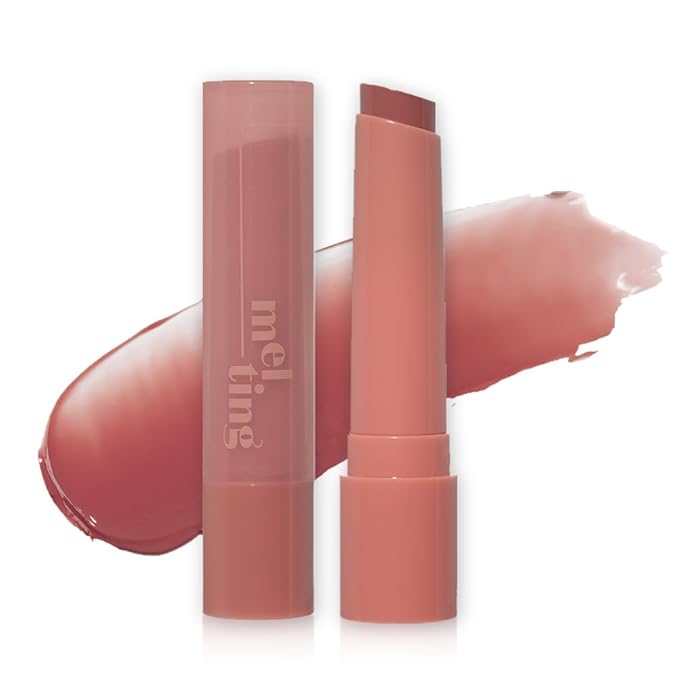 ETUDE Ginger Sugar Melting Balm Stick 02 Soft Mauve | Tinted Moisturizing Lip balm | Natural Ingredients Hydrate Ginger, Sugar, Shea Butter Moisturizing Relaxing Effect | K-Beauty