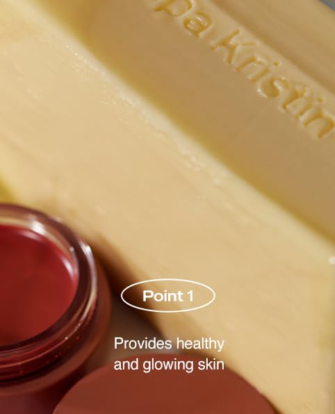 Gleam Glow Lip and Cheek Tint, Hydrating Korean Cream Blush with Long-Lasting Wear, Buildable with Radiant Finish, Plum Red 102, 0.15 oz