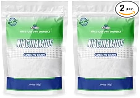 Niacinamide -3.9oz Pure Niacinamide Powder, Niacinamide Powder Cosmetic Grade, DIY Niacinamide Powder for Serum & Cream- Pack of 2