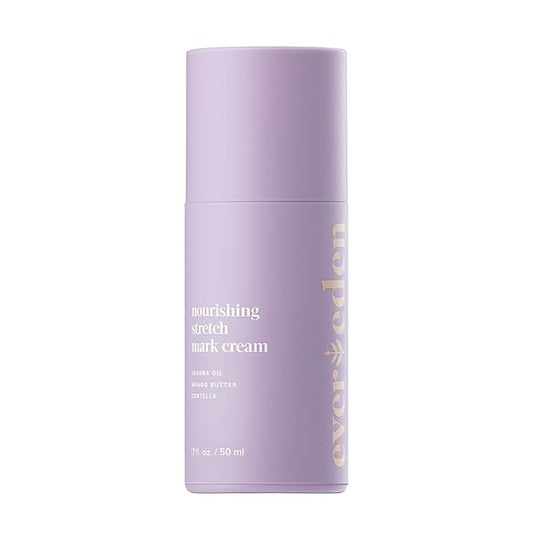 Evereden Nourishing Stretch Mark Cream 50ml | Clean and Unscented Pregnancy Skincare | Stretch Mark Prevention
