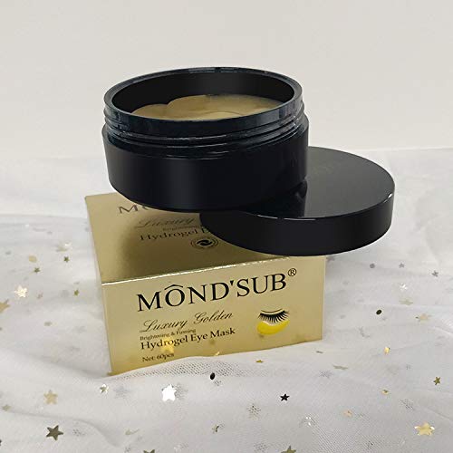 Eye Gel Patches & Collagen Eye Masks Set (60 each) - Golden Glow & Chlorophyll Algae Duo - 2-in-1 Treatment for Dark Circles, Puffiness, Wrinkles, Eye Bags - Revitalizing Eye Care