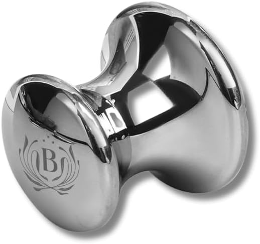 Blumenes - Mushroom Gua Sha Tool - Stainless Steel Massage Tool for Face & Body - Cold & Heat Retention for Relaxing Spa Experience - Durable Stainless Gua Sha for Enhanced Skincare Routine