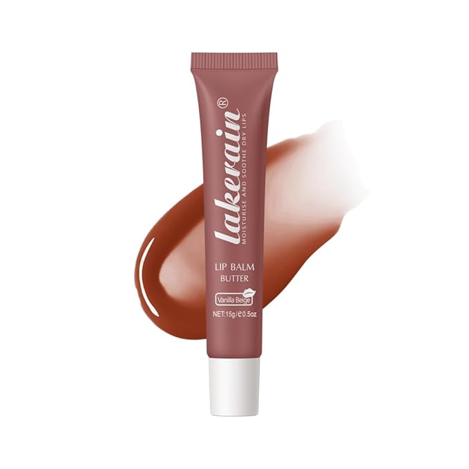 Summer Special Lip Butter Balm - Ultra-Hydrating, Nourishing Lip Care with Natural Ingredients, Shea Butter & Olive Oil, Soothes & Softens Dry Lips (#2 Vanilla Beige, 1)