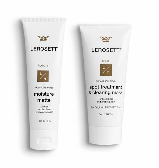 LEROSETT Spot Treatment Clay Mask & Moisture Matte™ Bundle