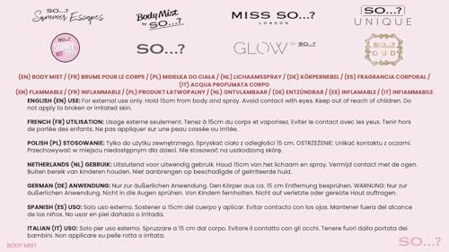 So…? Unique White Blossom Body Mist - Floral Vanilla Perfume for Women - Over 800 Sprays, Lasting 6 Hours - Ideal Gifts for Women - 5.1 oz