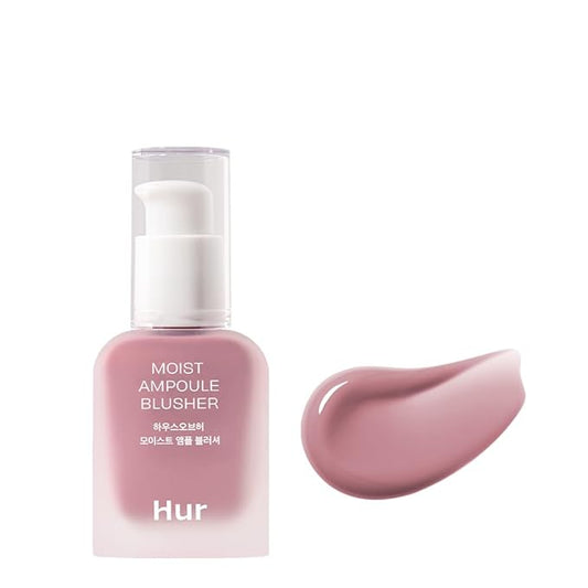 Moist Ampoule Blusher, Buildable Water-based Formula, Infused with over 50% moisture essence, no tackiness, long-lasting moisture, weightless feel (04 Lavender Flush, 20ml)