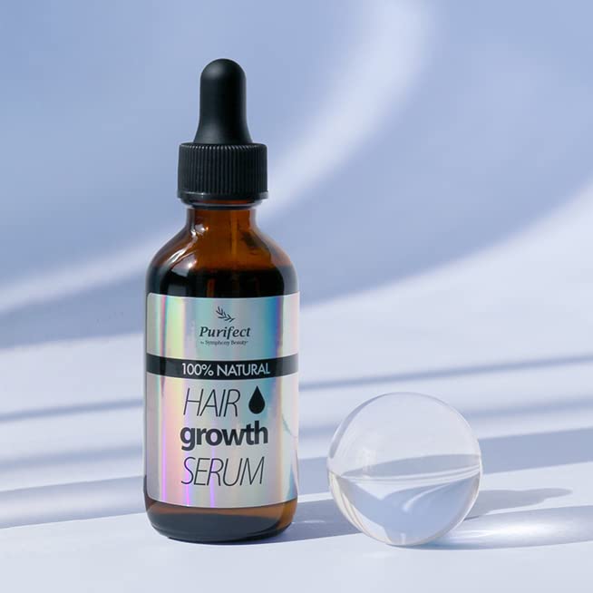 100 Natural Botanical Hair Growth Serum for Nourishing Hair Scalp and Protecting Hair loss, Moringa Camellia Rosemary Castor Tea Tree Peppermint Jojoba Blended , Made In USA (2oz)