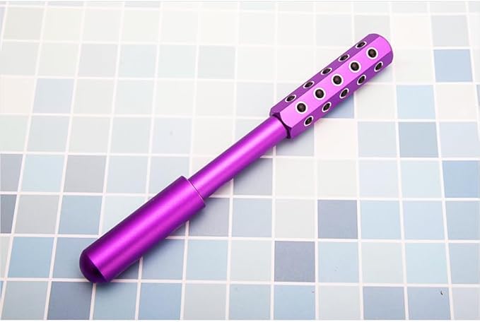 Beauty Massage Roller, Facial Massage Tool, 30 Germanium Stone Uplifting Face ，Uplifting Face Massager Roller (Purple)