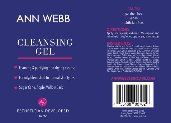 Foaming Cleansing Gel for Oily & Blemished Skin with Non-Greasy Exfoliating Formula for All Skin Types - 16 oz